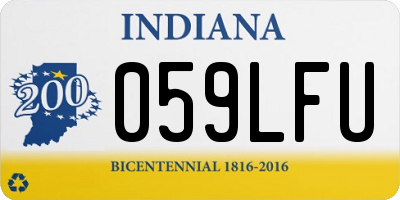 IN license plate 059LFU