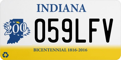 IN license plate 059LFV