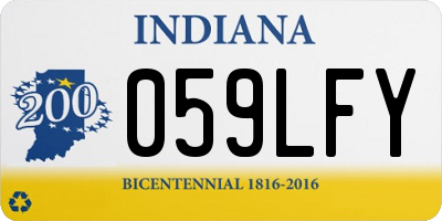 IN license plate 059LFY