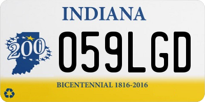 IN license plate 059LGD