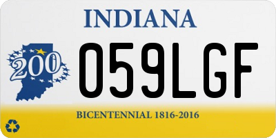 IN license plate 059LGF