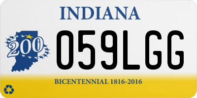 IN license plate 059LGG