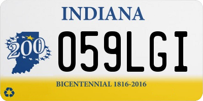 IN license plate 059LGI