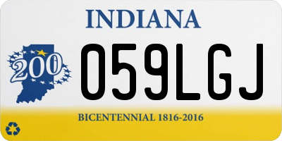 IN license plate 059LGJ
