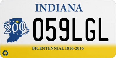 IN license plate 059LGL