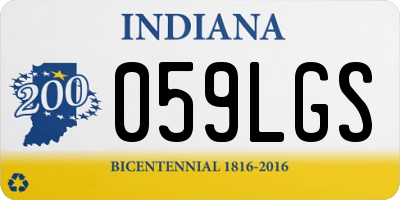 IN license plate 059LGS