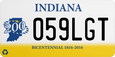 IN license plate 059LGT