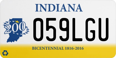 IN license plate 059LGU