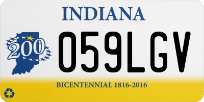 IN license plate 059LGV
