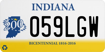 IN license plate 059LGW