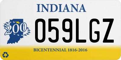 IN license plate 059LGZ