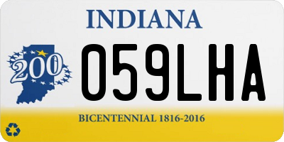 IN license plate 059LHA