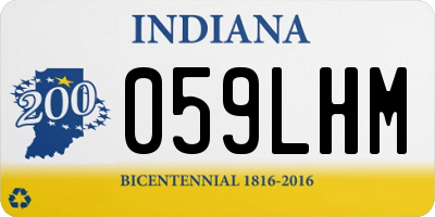 IN license plate 059LHM