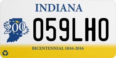 IN license plate 059LHO