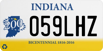 IN license plate 059LHZ