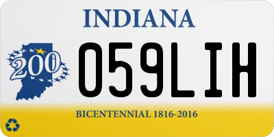 IN license plate 059LIH