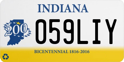 IN license plate 059LIY