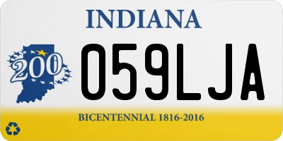 IN license plate 059LJA