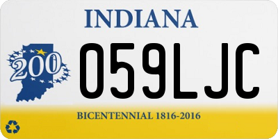 IN license plate 059LJC
