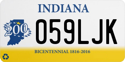 IN license plate 059LJK