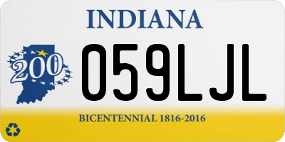 IN license plate 059LJL