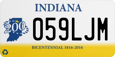 IN license plate 059LJM
