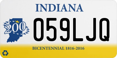IN license plate 059LJQ