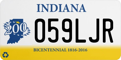 IN license plate 059LJR