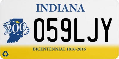 IN license plate 059LJY