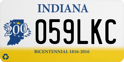 IN license plate 059LKC