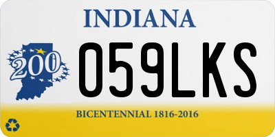 IN license plate 059LKS