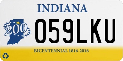 IN license plate 059LKU