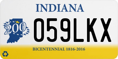 IN license plate 059LKX