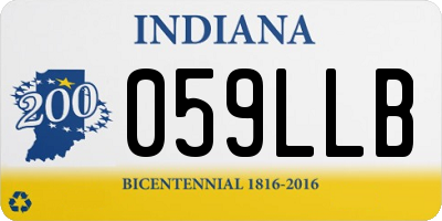 IN license plate 059LLB