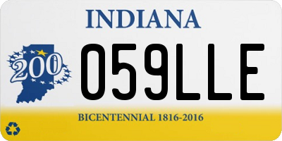 IN license plate 059LLE