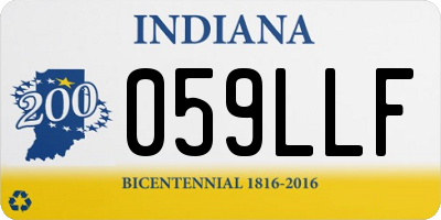 IN license plate 059LLF