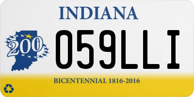 IN license plate 059LLI
