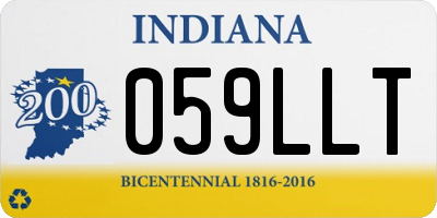IN license plate 059LLT