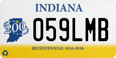 IN license plate 059LMB