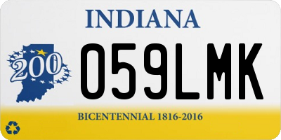 IN license plate 059LMK