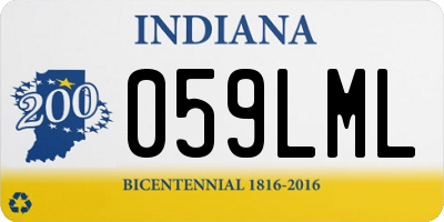 IN license plate 059LML
