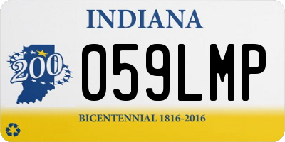 IN license plate 059LMP