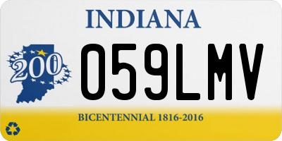 IN license plate 059LMV