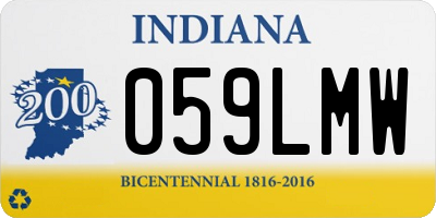 IN license plate 059LMW