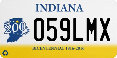 IN license plate 059LMX