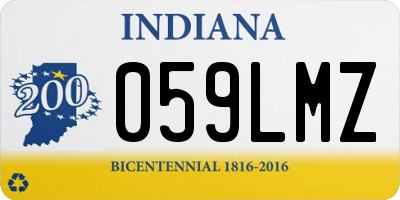 IN license plate 059LMZ