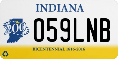 IN license plate 059LNB
