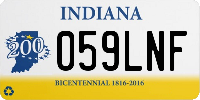 IN license plate 059LNF