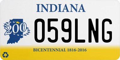 IN license plate 059LNG