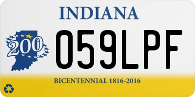 IN license plate 059LPF